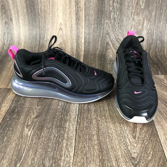 Nike Air Max 720 Black/White/Laser Fuchsia - Picture 1 of 9